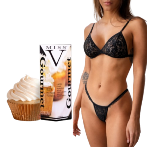 Kit Noche Especial – Sexy Flow Negro + Aceite Gourmet Cupcake Coco Vainilla