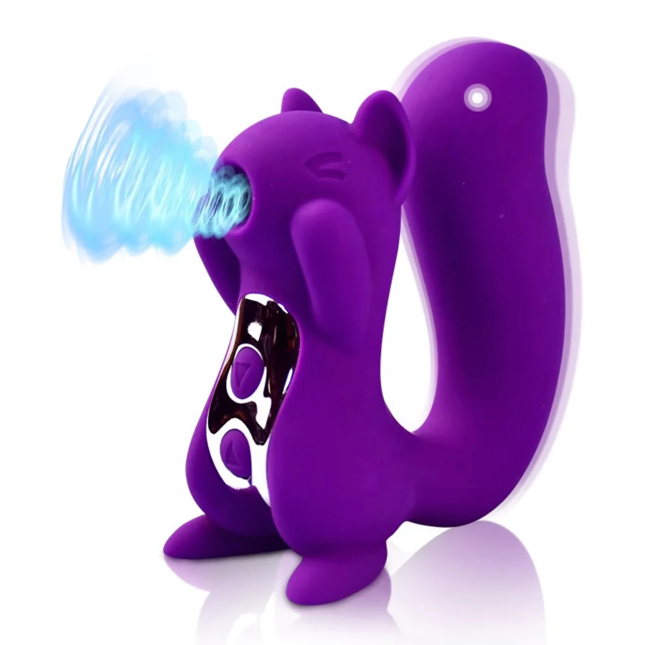 Succionador y vibrador Power Squirrel USB Violeta recargable